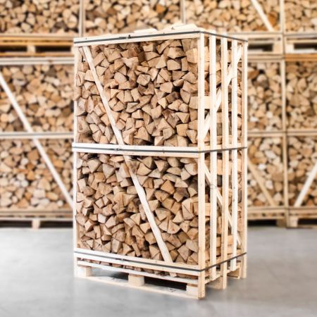 Palette Kammergetrocknetes gespalten Buchen Brennholz 25 cm